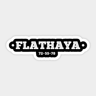 Flathaya Sticker